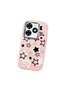 Tecno Spark 20/20C Compatible Shock-Absorbing Camera Protected Pink Silicone Case Star Pattern - 3