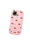 Realme C21 Compatible Shock-Absorbing Camera Protected Pink Silicone Case Cherry Patterned - 3