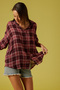 Plaid Patterned O Oversized Shirt - 2