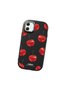 Samsung Galaxy A05 Compatible Shock-Absorbing Camera Protected Black Silicone Case Cherry Patterned - 3