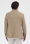 Pique Men's Beige Double-Breasted Pointed Collar Stretchy Poly Viscose Fabric Slim Fit Sports Blazer Jacket - 7