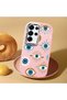 Pink Silicone Case with Camera Protection Compatible with Samsung Galaxy S25 Ultra, Evil Eye Bead - 2