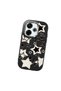 Redmi 13/13X Compatible Shock-Absorbing Camera Protected Black Silicone Case Star Pattern - 3