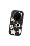 Vivo X200 Pro Compatible Shock-Absorbing Camera Protected Black Silicone Case Star Pattern - 3