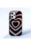 Poco X5 Pro 5g Compatible Shock-Absorbing Camera Protected Black Silicone Case Heart Pattern