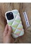 iPhone 16 Pro Max Compatible Diamond Pattern Hologram Silicone Case - 2
