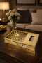 Premium White & Gold 2-in-1 Guest and Napkin Holder 30*22*5 – Luxury Presentation Holder with Crystal Handles - 3