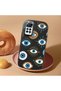 Redmi Note 11 Pro 4G/5G Compatible Shock-Absorbing Camera Protected Black Silicone Case with Evil Eye Charm - 2