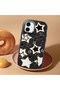 Samsung Galaxy A06 4g Compatible Shock-Absorbing Camera Protected Black Silicone Case Star Pattern - 2