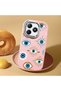 Realme Note 60/60X Compatible Shock-Absorbing Camera Protected Pink Silicone Case Evil Eye Charm - 2