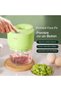 Mini tocător electric, 500 ml, multifuncțional, reîncărcabil, verde - 6