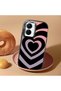 Vivo Y16/Y02S Compatible Shock-Absorbing Camera Protected Black Silicone Case Heart Pattern - 2