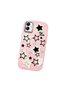 Samsung Galaxy A03 Compatible Shock-Absorbing Camera Protected Pink Silicone Case Star Pattern - 3