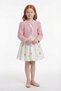 Blue Girls Floral Dress and Tweed Jacket Set Eid - Birthday - Partydress3-7 Years 36289 - 2