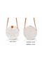 Women's Round Wicker Bag Bag 20 cm – Handmade Rattan Shoulder Bag – Bohemian Summer Style Natural Wicker Bag - 3