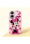Poco X7 Pro Compatible Shock-Absorbing Camera Protected Pink Silicone Case Mickey Patterned