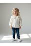 Girl's Soft-Textured Bow Collar Stoned Blouse - 4
