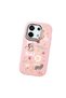 Poco X6 Compatible Shock-Absorbing Camera Protected Pink Silicone Case Stylish Print - 3