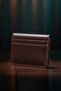 Genuine Leather Magnet Men Brown Card Holder Wallet - 2