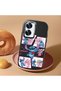 Realme C55 Compatible Shock-Absorbing Camera Protected Black Silicone Case Stitch Patterned - 2