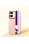Vivo Y77T/Y78M Compatible Shock-Absorbing Camera Protected Pink Silicone Case Bmw Patterned