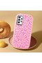Samsung Galaxy A72 Compatible Shock-Absorbing Camera Protected Pink Silicone Case Leopard Printed I - 2