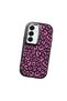 Samsung Galaxy S25 Compatible Shock-Absorbing Camera Protected Black Silicone Case Leopard Printed I - 3