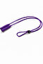 Adjustable letter detailed silicone glasses strap / glasses cord purple