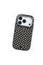 iPhone 17 Pro Compatible Black Silicone Case with Shock-Absorbing Camera Protections Leopard Printed I - 3