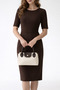 Cream Brown Detailed Vera Model Women's Crossbody Bag and Clutch Bag - 5