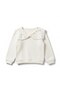 Girl's Soft-Textured Bow Collar Stoned Blouse - 5