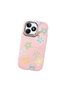 Realme Note 50 Compatible Shock-Absorbing Camera Protected Pink Silicone Case Floral Print - 3