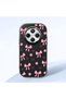 Redmi A4 Compatible Shock-Absorbing Camera Protected Black Silicone Case Bowknot Patterned