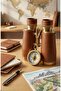 Brass Nostalgic Compass Keychain - 3