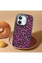 Oppo A3/A3X 4G/5G Compatible Shock-Absorbing Camera Protected Black Silicone Case Leopard Printed I - 2
