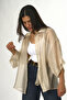 Women's Oversized Silk I Short Sleeve Shirt - 5