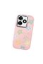 Tecno Spark 20/20C Compatible Shock-Absorbing Camera Protected Pink Silicone Case Floral Print - 3