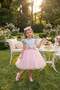 Girl's Tulle Dress, Donut and Ice Cream Appliqué Detail + Headband Birthday - Party Dress3-7 Years