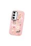 Samsung Galaxy S23 Compatible Shock-Absorbing Camera Protected Pink Silicone Case Stylish Print - 3