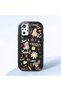 Redmi Note 10 Pro Compatible Shock-Absorbing Camera Protected Black Silicone Case Stylish Print