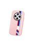 Redmi A4 Compatible Shock-Absorbing Camera Protected Pink Silicone Case Bmw Patterned - 3