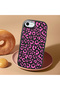iPhone 7/8/Se 2020 2022 Compatible Black Silicone Case with Shock-Absorbing Camera Protections Leopard Printed I - 3