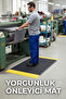 Yellow Border Anti-Fatigue Mat |   Ergonomic Standing Work Mat