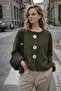 Daisy Bloom Floral Buttoned Cardigan Women Khaki - 6