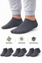 Men's Smoked Bamboo Seamless Sneaker Socks Durable 3 Pairs Anti-Sweat Daily Use