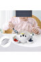 Light Gray Premium Children's Bpa Free Silicone Handle Stainless Steel Tip Fork-Spoon with Koala Figure, 9+ Months - 4