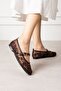 Kaira Brown Tulle Embroidered Bead Embellished K Belt I Premium Ballerinas - 4