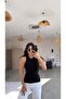 Black Halter Neck Cotton Athlete - 3