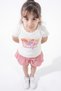 Girl's Set Cotton Pieces T-Shirt Printed and Shorts 2 Pieces Bottom and Top - 5