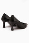 Clarry Genuine Leather Black Women Heeled Shoes - 6